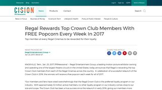 Regal Rewards Top Crown Club Members With FREE Popcorn ...