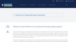 Cruise Points | Crown & Anchor Society | Royal Caribbean Intl.