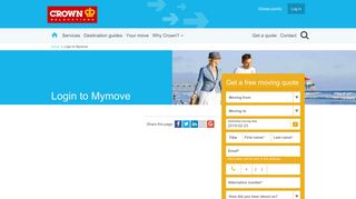 Login to Mymove | Crown Relocations