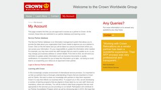 My Account | The Crown Partner Portal