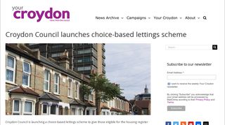 Croydon Council launches choice-based lettings scheme – Newsroom