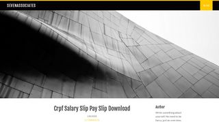 Crpf Salary Slip Pay Slip Download - sevenassociates