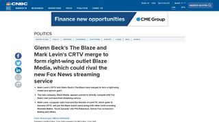 Glenn Beck's The Blaze and Mark Levin's CRTV merge to form Blaze ...