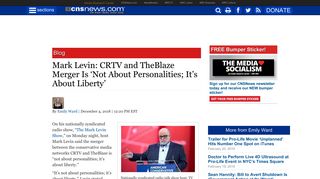 Mark Levin: CRTV and TheBlaze Merger Is 'Not About Personalities ...
