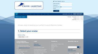 Select your cruise — Cruise & Maritime