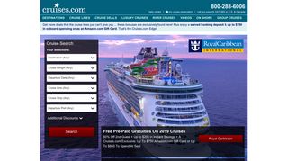 CRUISES.COM - Discount cruises for all Caribbean cruises, Alaska ...