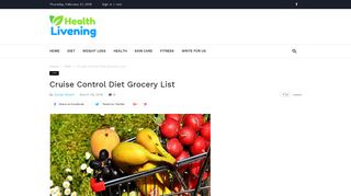 Cruise Control Diet Grocery List - Health Livening