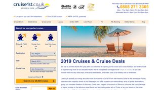 2019 Cruises - Book Cruise Deals & Packages | Cruise1st
