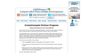 CruiseCompete.com - Partner Program