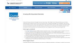 Crump Life Insurance Services - Sites