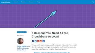 6 Reasons You Need a Free Crunchbase Account | Crunchbase
