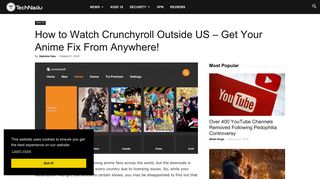 How to Watch Crunchyroll Outside US – Get Your Anime Fix Right ...