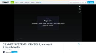 CRYNET SYSTEMS: CRYSIS 2, Nanosuit 2 launch trailer on Vimeo