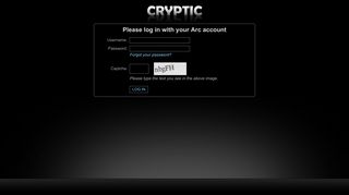 Cryptic Account Portal