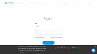 Cryptopay.me | Sign in to Cryptopay Bitcoin Wallet | Store Bitcoins