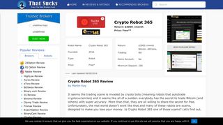 Is Crypto Robot 365 a Scam? Beware, Read this Review Now!