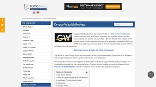 Crypto Wealth Trader Honest Review | Is it Legit or Not? | See More