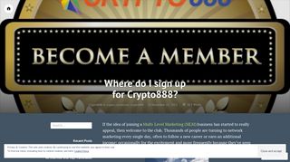 Where do I sign up for Crypto888? – crypto888clubblog