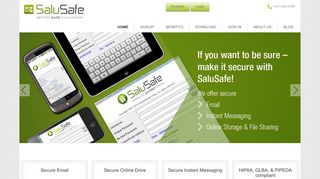 SaluSafe Secure Email and Instant Messaging
