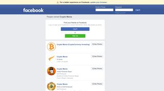 Crypto Mania Profiles | Facebook