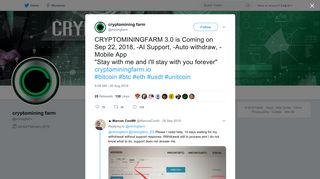 cryptomining farm on Twitter: 