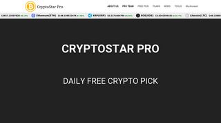 CryptoStar Pro: Home