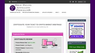 Cryptosuite: Your Ticket To Crypto Market Arbitrage - High Paying ...