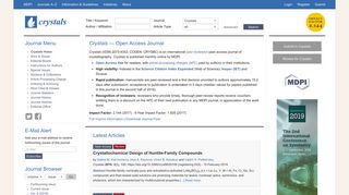 Crystals | An Open Access Journal from MDPI