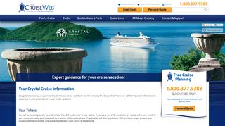 Already Booked - Crystal Cruises: Tickets, Pre-registration, Travel ...
