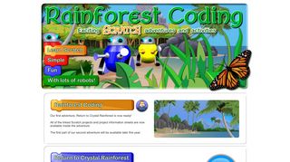 Return to Crystal Rainforest Launch Page - Rainforest Coding