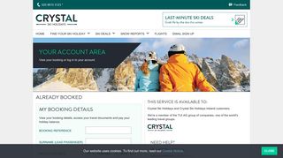 Login page | Your Account | Crystal Ski