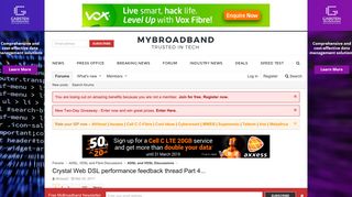 Crystal Web DSL performance feedback thread Part 4... | MyBroadband