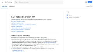 CS First and Scratch 3.0 - CS First Help - Google Support