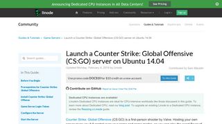 Launch a Counter Strike: Global Offensive (CS:GO) server on Ubuntu ...