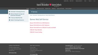 Banner Web Self-Service – CSB/SJU