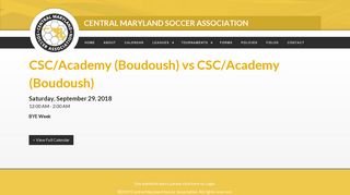 CSC/Academy (Boudoush) - Central Maryland Soccer Association