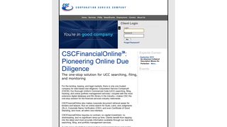CSCFinancialOnline - Corporation Service Company