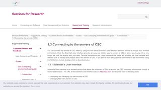 CSC - 1.3 Connecting the servers of CSC