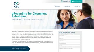eRecording: Submit and File Electronic Documents | CSC