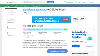 Access salesforce.csc.com. DXC Global Pass - Login