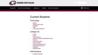 Current Students - - Chadron State College