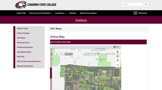 CSC Maps - Visitors - Chadron State College