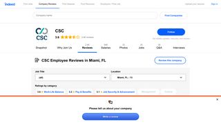 Working at CSC in Miami, FL: Employee Reviews | Indeed.com