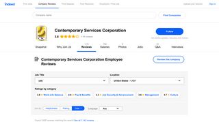 Working at Contemporary Services Corporation: 1,126 Reviews ...