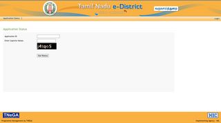 Application Status | Tamil Nadu e-District Certificates