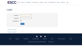 CSCC - Login - Canadian Society of Clinical Chemists