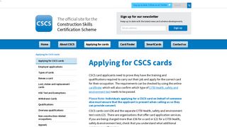 Applying for CSCS cards