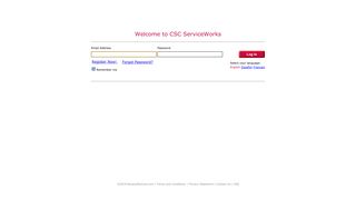 Welcome to CSC ServiceWorks LOGIN Email Address Password ...