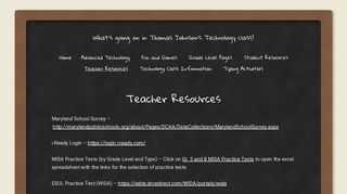 Teacher Resources |