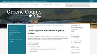 Child Support Enforcement Agency (CSEA) | Greene County, OH ...